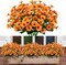 8 Bundles Summer Floral Arrangement Sunflowers Artificial Flowers, No Fade Fall Plants, Fake Mums Flowers, UV Resistant Faux Silk Daisy for Indoor, Home, Garden, Office DIY Décor (Orange)